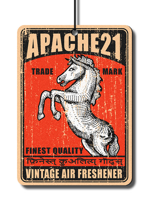 VINTAGE HORSE HANGING AIR FRESHENER - CLEAN COTTON SCENT